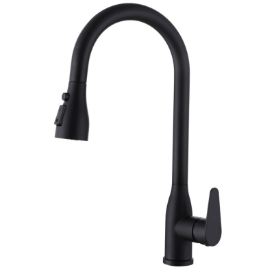 SUS304 3-Way Pull Out Kitchen Sink Mixer (ELP Black)