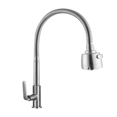 SUS304 Pillar Sink Tap (Single Flexi Dual Spray)