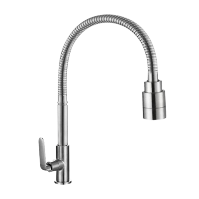 SUS304 Pillar Sink Tap (Single Flexi Dual Spray)