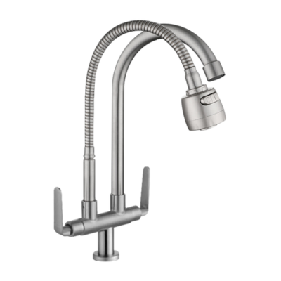 SUS304 Pillar Sink Tap (Single Flexi & U Spout)