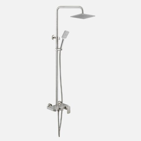 SUS 304 3-Way Shower Post Mixer Set c/w 3-Way Hand Shower & 10" Rain Shower
