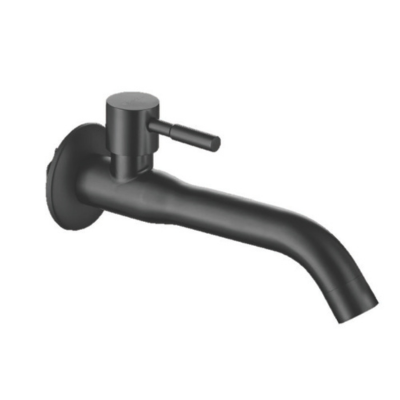 SUS304 Wall Mounted Basin Tap (Chromed Matt Black)