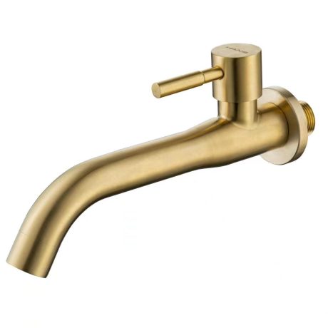 SUS304 Wall Mounted Basin Tap (PVD Brushed Gold)