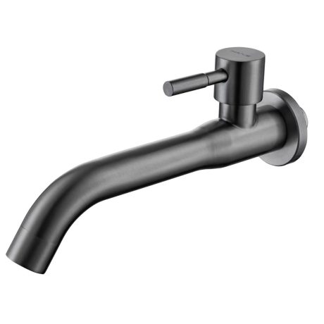 SUS304 Wall Mounted Basin Tap (PVD Gun-Metal Grey)
