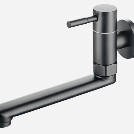 SUS304 Wall Mounted Swivel Tap (230mm Swivel Spout)