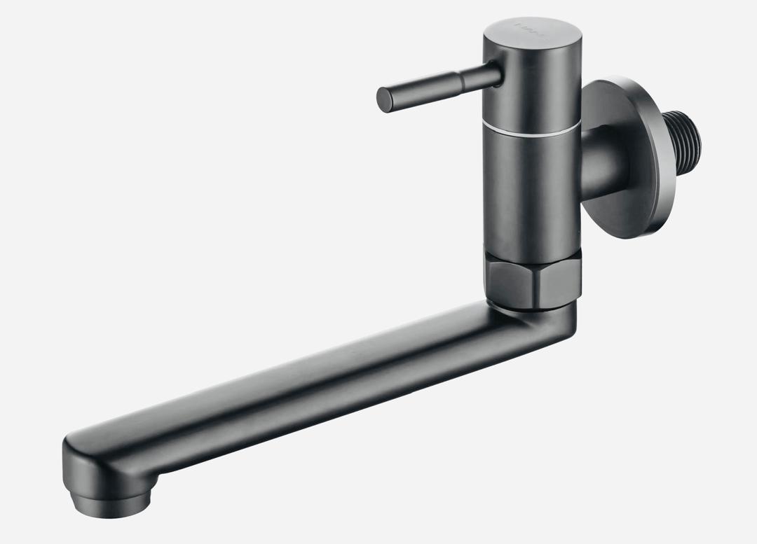 SUS304 Wall Mounted Swivel Tap (230mm Swivel Spout)
