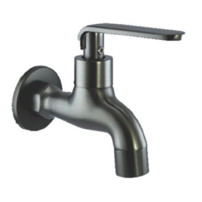 BRASS Gun Metal Chromed Wall Bib Tap