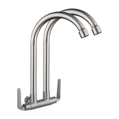 SUS304 Wall Sink Tap (Double U Spout)