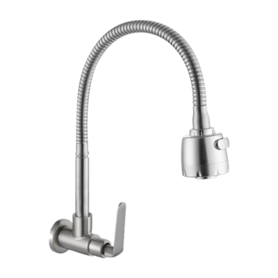 SUS304 Wall Sink Tap (Single Flexi Dual Spray )