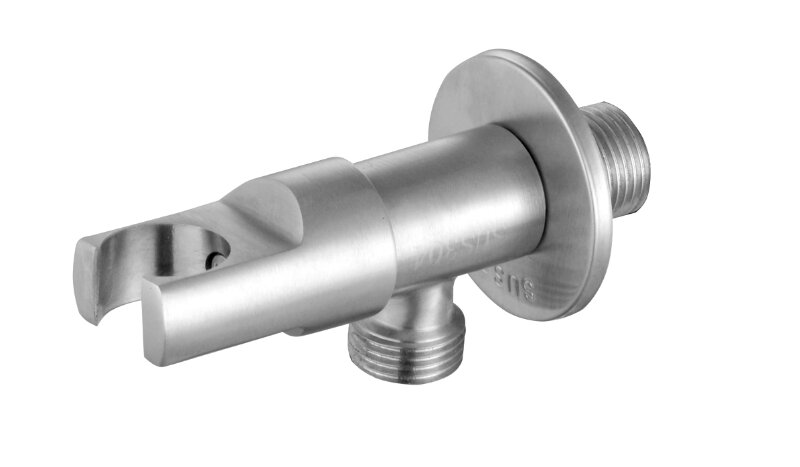 SUS304 Angle Valve with Bidet Holder