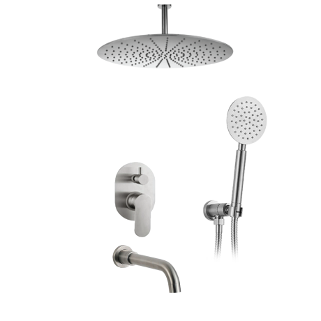 3-Way SUS304 Concealed Shower Mixer Set