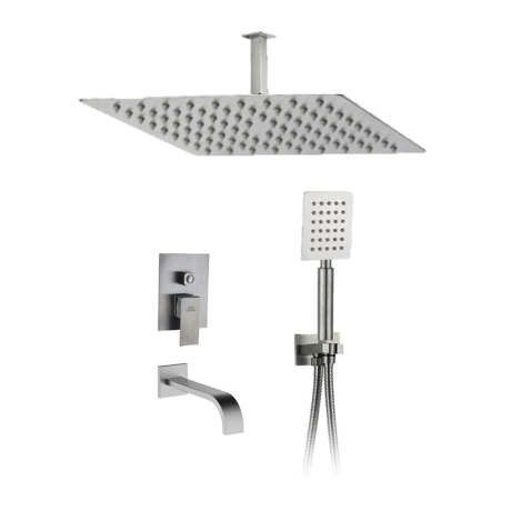 3-Way SUS304 Concealed Shower Mixer Set