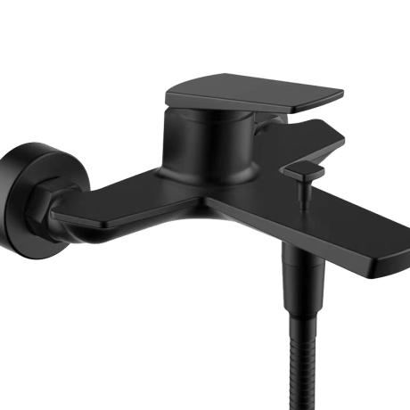 Brass C/ Matt Black Exposed Shower Mixer