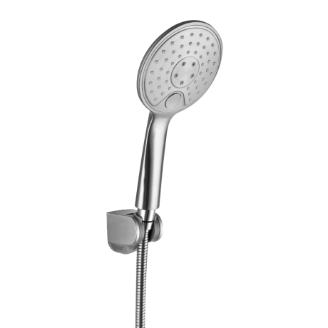 3 Function ABS Matt Chromed Hand Shower Set with ABS Matt Chromed Bracket and SUS 304 1.5m Flexible Hose
