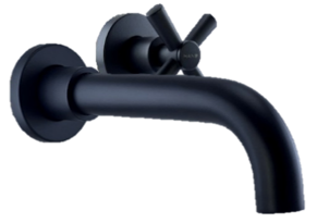 Brass Matt Black Chromed Swivel Spout