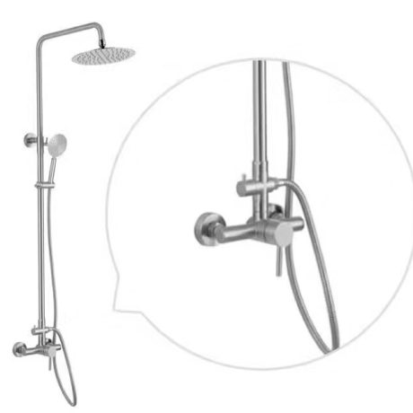 SUS 304 2-Way Shower Post Set with Mixer