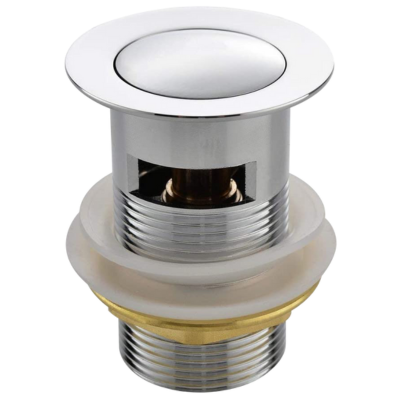 80mm Brass C/P Pop Up Waste with Overflow