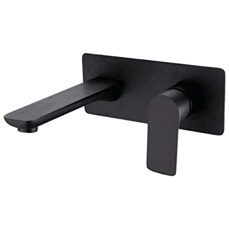 Brass Matt Black Wall Mounted Mixer