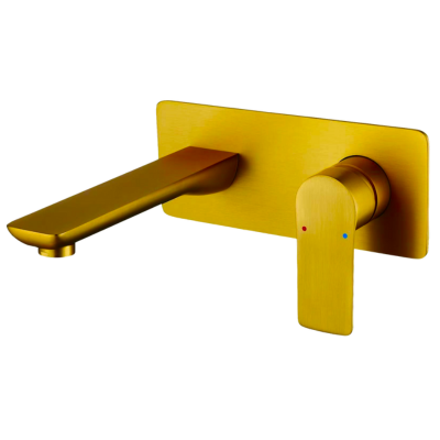 Brass Chromed Gold Wall Mounted Mixer