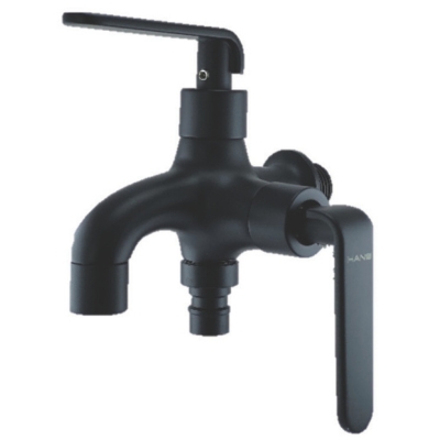 BRASS Matt BLACK Chromed Two Way Tap