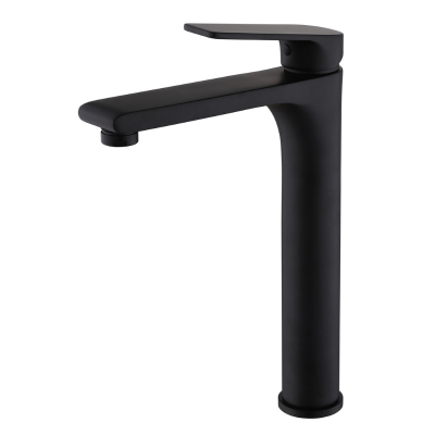 Brass Cold Basin Tap (Matt Black Chromed)