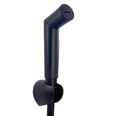 ABS Matt CR BLACK Hand Bidet with ON-OFF Button