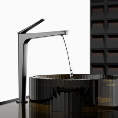 Brass Chromed Tower Basin Cold Tap
